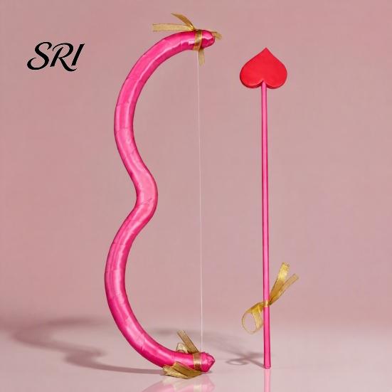 Fun Costume Accessory for All Ages Cupid Bow And Arrow Accessory, Valentine's Day Mini Romantic Love Symbol Decoration Set with Heart Halloween