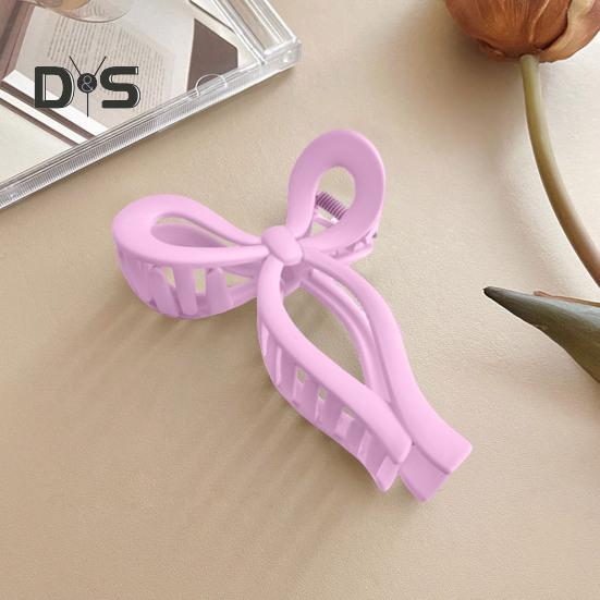 Women Hair Claw Bowknot Shape Anti-slip Design Hair Clip Back Head Large Hair Grip Clip Shark Hair Claw Hair Accessories