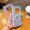 Creative Magnetic Attraction Is Suitable for Huawei Mate70pro + Skin Matte Mobile Phone Case Mate70 Transparent Acrylic Anti-drop.