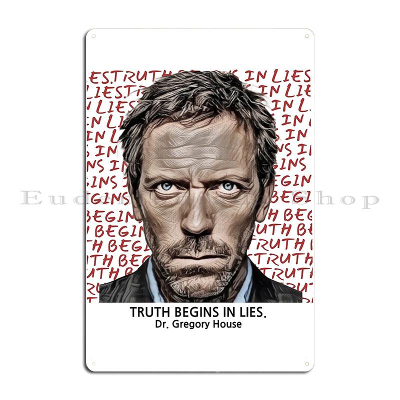 Dr House Md Metal Sign Living Room Club Customized Wall Cave Cinema Dr House Tin Sign Poster