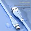 120W Fast Charging Type-C Data Cable 6A for Huawei Honor, Silicone with Light