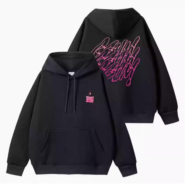 Ranjun GGUM Pullover-Hoodie mit Samtfutter und Aufdruck - Herbst-/Winter-Stil-Sweater