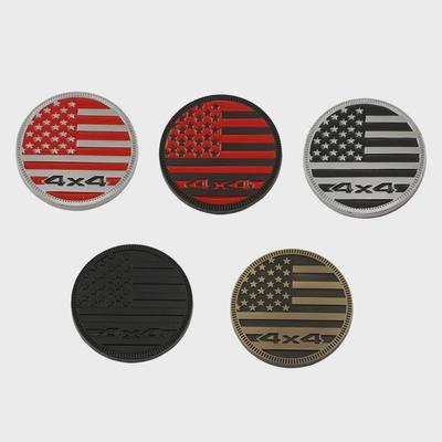 Car Metal 4X4 Logo Emblem Badge Decals Sticker For Wrangler Grand Cherokee Compass Renegade Sahara Styling Accessories