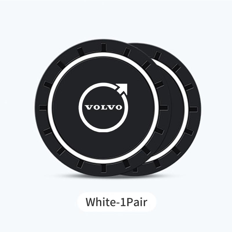 xvrsc3 2PCS Available in Multiple Colors Silicone material Water Coaster For Volvo C30 T6 XC90 XC60 S60 C70 XC40 S80 S40 AWD V90 S90