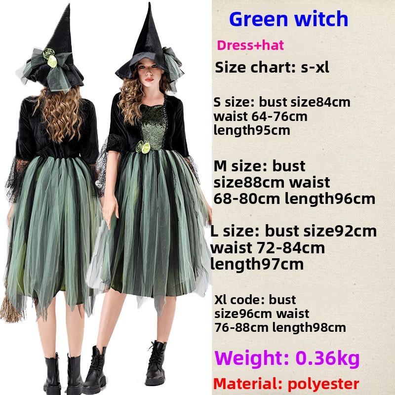 Cosplay Costume Witch With Polyester Material For Halloween And Parties Cosplay