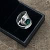 Oval Chrome Diopside Gemstone 925 Sterling Silver Jewelry Handmade Wedding Ring RR-2-8