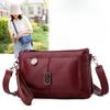 Large-capacity Single-shoulder Bag Versatile for Women Soft Leather Small Square Bag Lightweight Multi-layer Crossbody Bag
