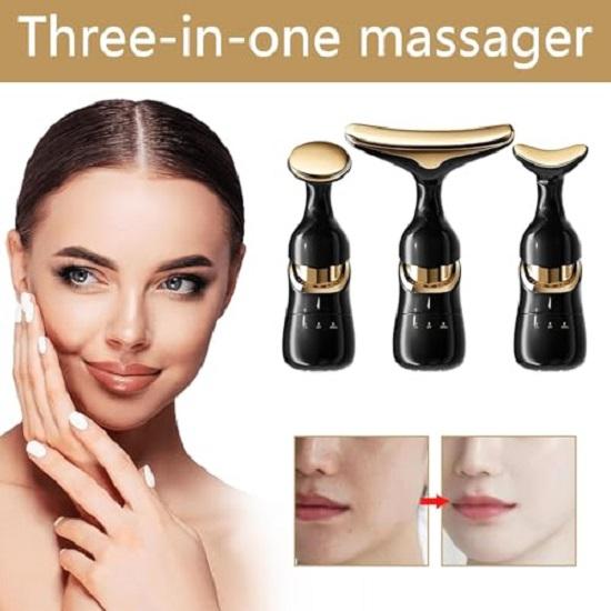 Multifunctional Facial Massager, 3-in-1 Beauty Massager for Face and Neck, Facial Massager for Skin Care, Skin Care Improve Glowing Skin