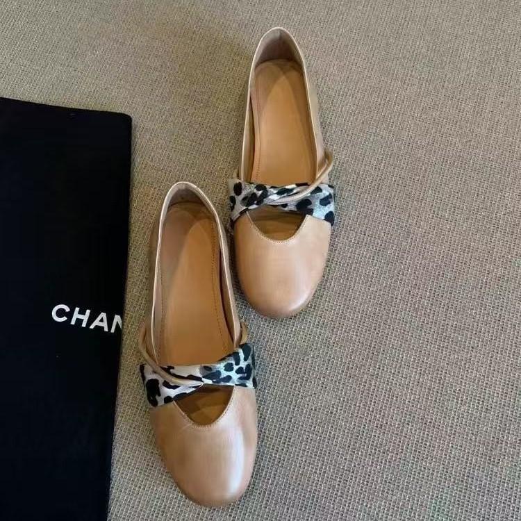 Sheepskin Version~ Leather Soft Flat-soled Small Leather Shoes Women's 2025 New Versatile Casual Commuter Mary Jane Shoes Single Shoes