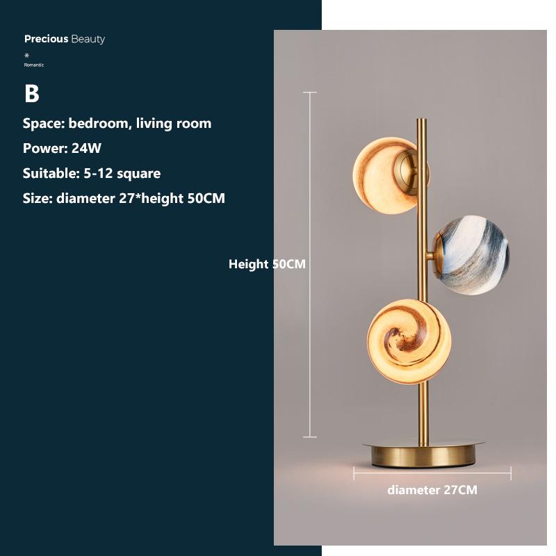 

Nordic Planet Table Lamp Luxury Creative Living Dining Room Children s Room Bedroom Wandering Earth LED Desktop Reading Light Natural White