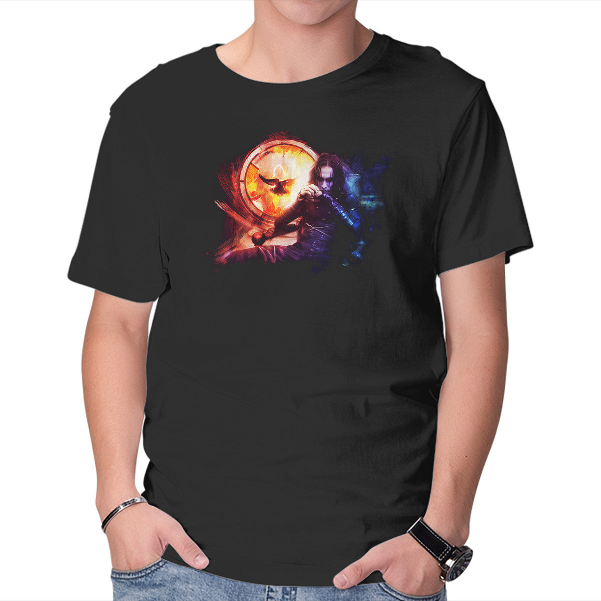 Unisex Crew Neck T-Shirt Can t Rain All The Time Graphic Short Sleeve Casual Tee XL