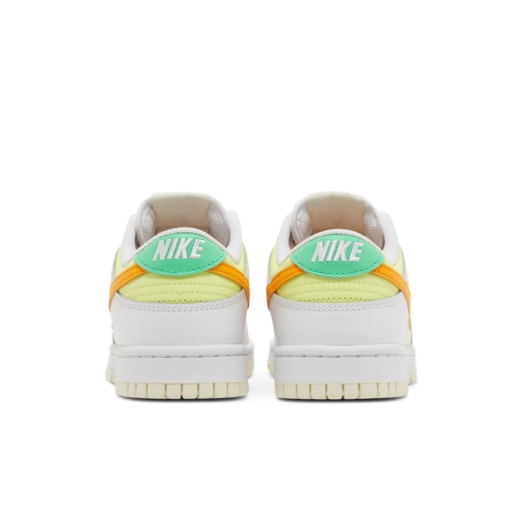 Nike Womens Dunk Low 'Sundial' (women's sizes) White / Light Lemon Twist / Sundial Skate Shoes FJ4742 100