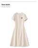 Elegant Spring Linen Dress - Women's Waist-Hugging, Refined Fashion