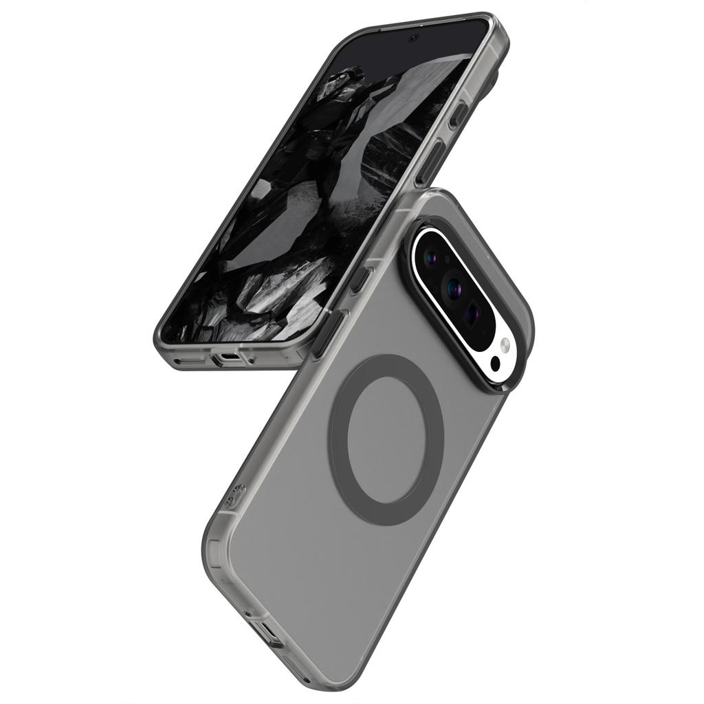 For Google Pixel 9 Pro XL Case Luxury Matte Candy Colorful Clear Magsafe Cover For Google Pixel 9 Magnetic Wireless Charge Case