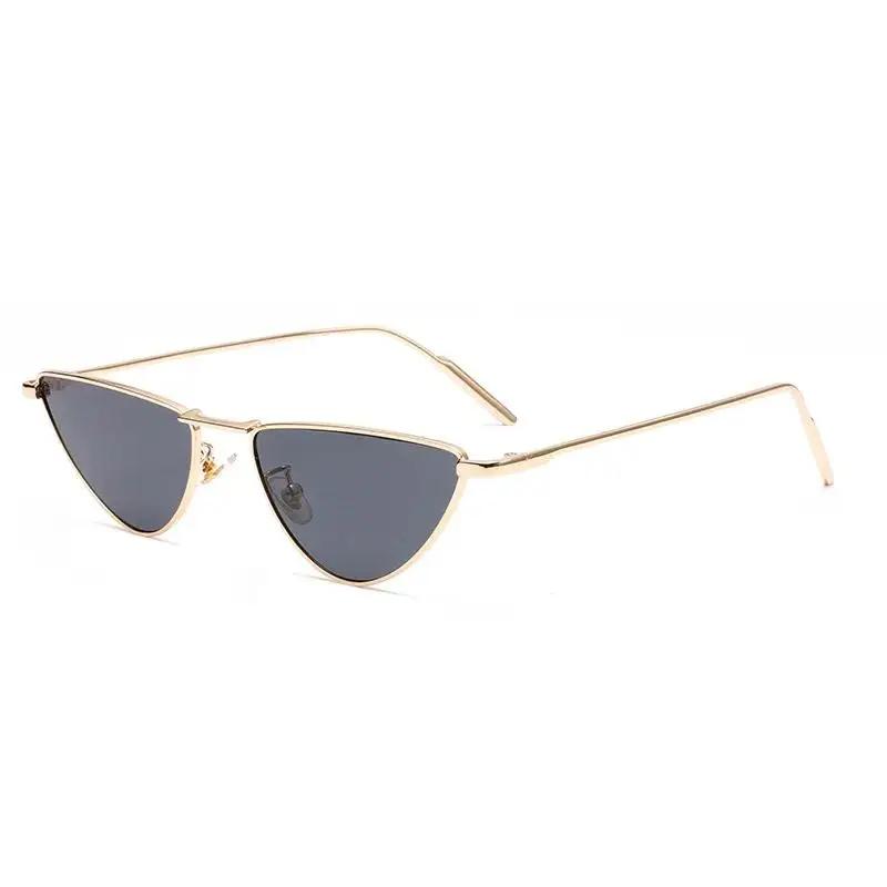 Cat Eye Sunglasses Luxury Brand Design Women Metal Triangle Sun Glasses Fashion Lady Shades UV400 Eyewear Oculos Gafas De Sol