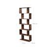 Freestanding bookcase 190.5cm Bookcase Standing shelf for presentation brown
