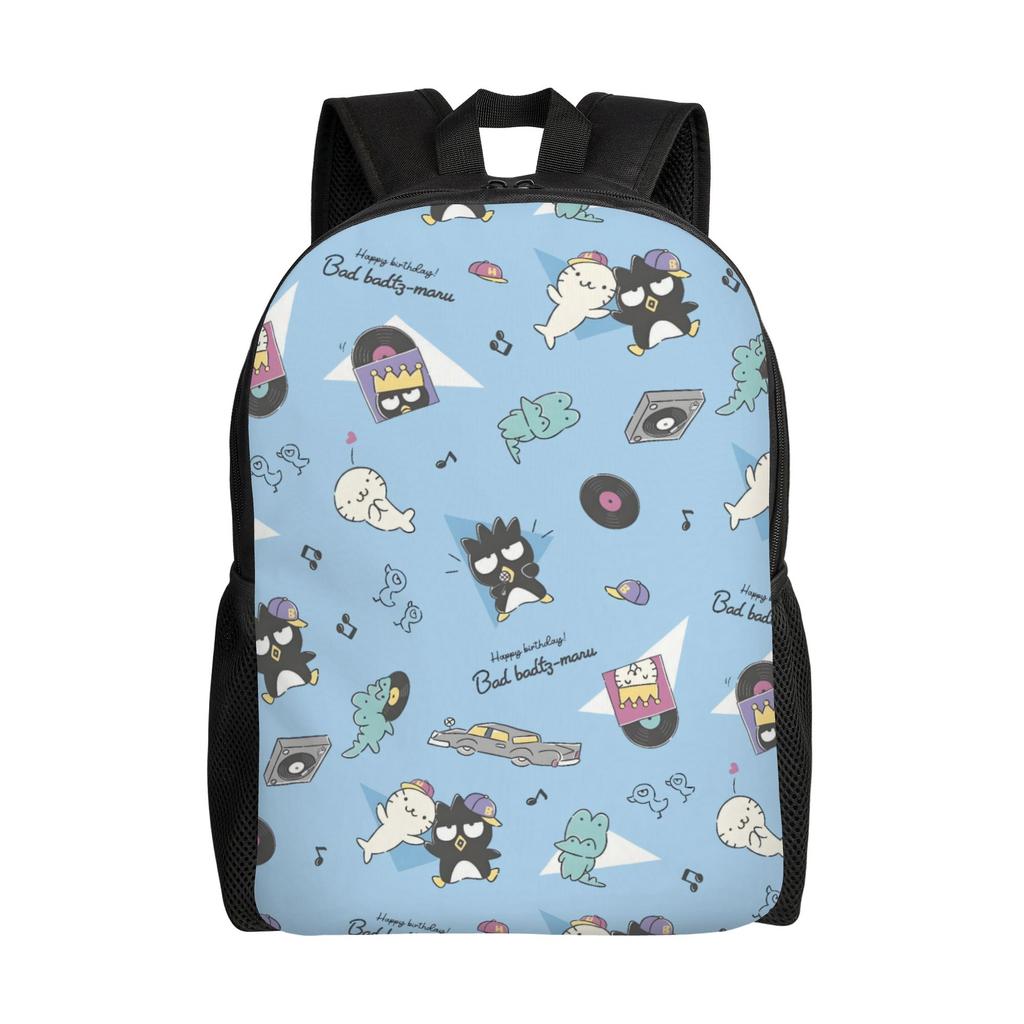 B-BADBADTZ Backpacks for Women Men Water Resistant College School Penguin Anime Bag Printing Bookbags
