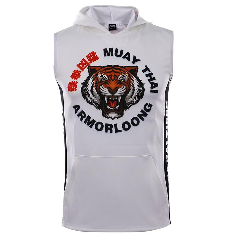 Miękka bluza bez rękawów z kapturem Soft Monkey Unisex MMA & Muay Thai: Szybkoschnąca kurtka treningowa Tiger Sport