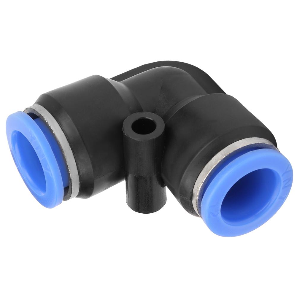 10 Stück Kunststoff Gleichschenkliger Winkel Schnellkupplung Pneumatik Luftschlauch Rohr Push-Fit PV 12 (12 mm)