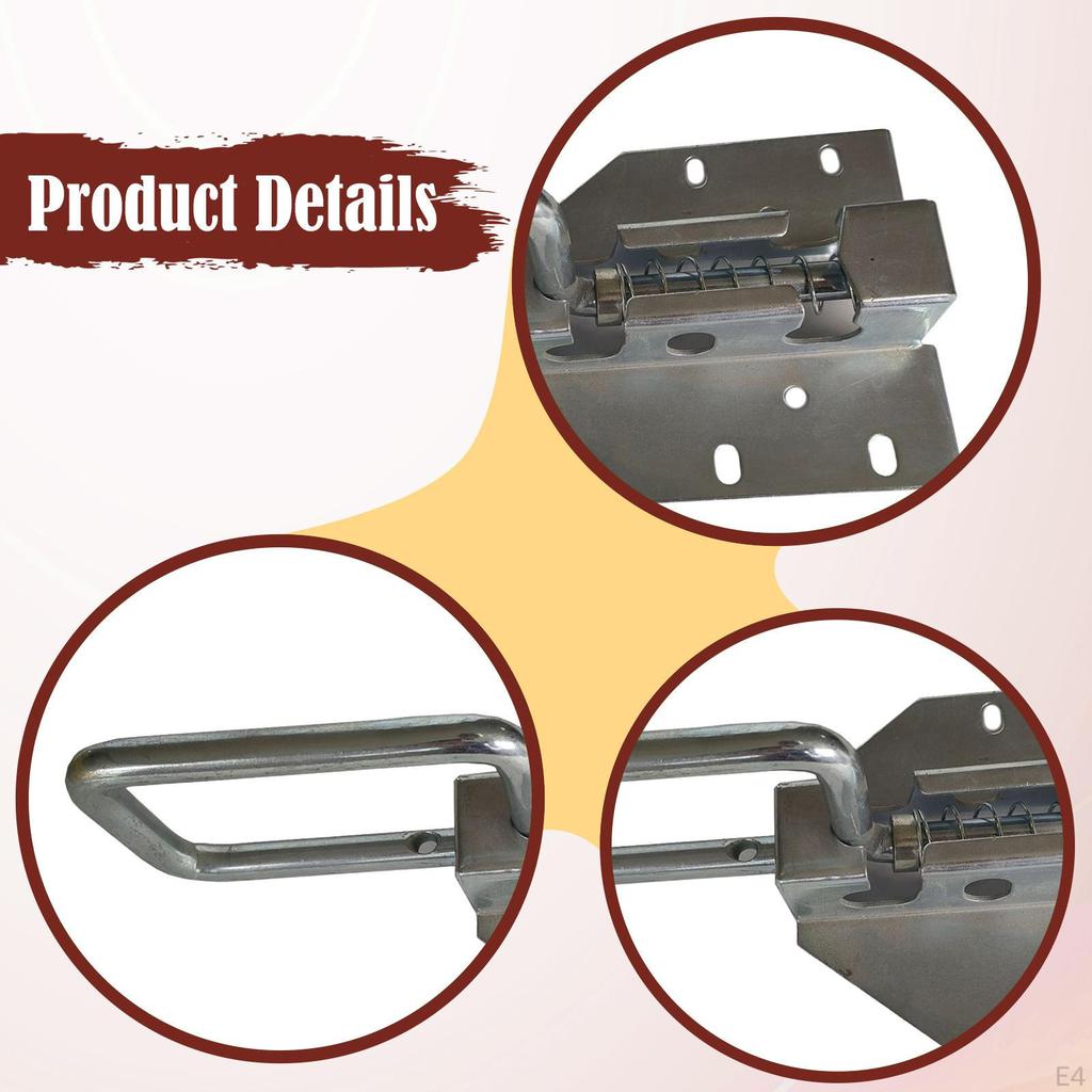 Door Lock Easy Installation Slide Latch Accessories for Courtyard Garden Metal Fence Outside