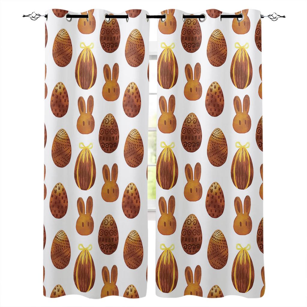 Påskägg Färgade Kärlek Dekoration Hem Gardiner Hushållsartiklar Vardagsrum Sovrum Gardin