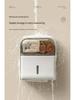 Minimalist Wall-Mounted Bathroom Tissue and Storage Box