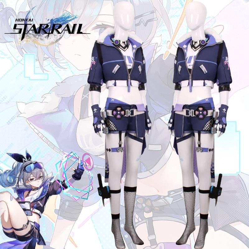 Rail Star Honkai Silver Wolf Cosplay Costume Girls Anime Party Halloween Outfit