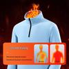 Baleno Men's Double-Sided Fleece Half-Zip Stand Collar Sweatshirt