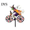 Decorative Stakes for Flower Beds Halloween Wizard/Ghost/Black Cat/Skeleton Bicycle Ground Stake Ornament, Metal Garden Stakes, Gift Lovers