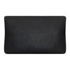 Saint Laurent Silver Logo Front Flap Grainy Lambskin Envelope Clutch Bag Large Men clutch Black 778181-AACIA-1000