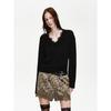 Women's Merino & Alpaca V-Neck Knit Sweater