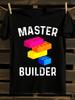 Master Builder Graphic T-Shirt Mens Tshirt Womens Tshirts with Letters Print Short Sleeves T-Shirt Casual Street Tee Shirt Top