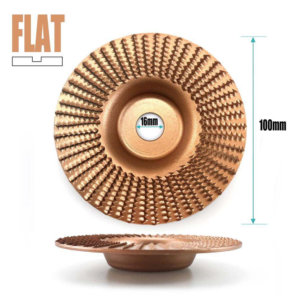 100mm Plane Bevel Angle Grinding Wheel 16/22mm Aperture Rotary Disc Sanding Woods Carving Tool Abrasive Disc for Angle Grinder