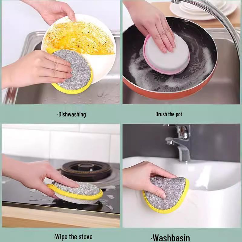 Sponge Dishwashing Double-Sided Scrubber: Yuanbao Towel, J-Cloth Magic Eraser for Kitchen Use