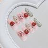 Three-dimensional ice crystal tomato gradual change polka dot stars ins wind removable wearing armor 30 pieces press on nails