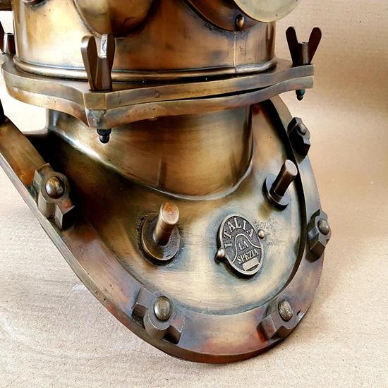 45.72 Cm Handmade US Navy Miller Dunn Mark V Diving Helmet Collectible Gift Ship Navigation Marine Maritime Gift
