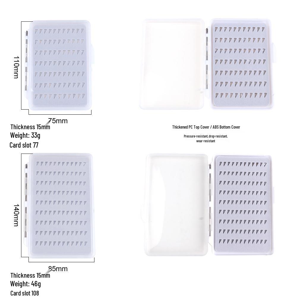 Portable Transparent Fly Fishing Lure Storage Box - Large Capacity Accessory Holder