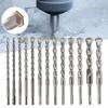 200mm Drill Bit for Masonry with For SDS PLUS Shank Carbide Steel Cross Head Tip for Precision and Fast Drilling