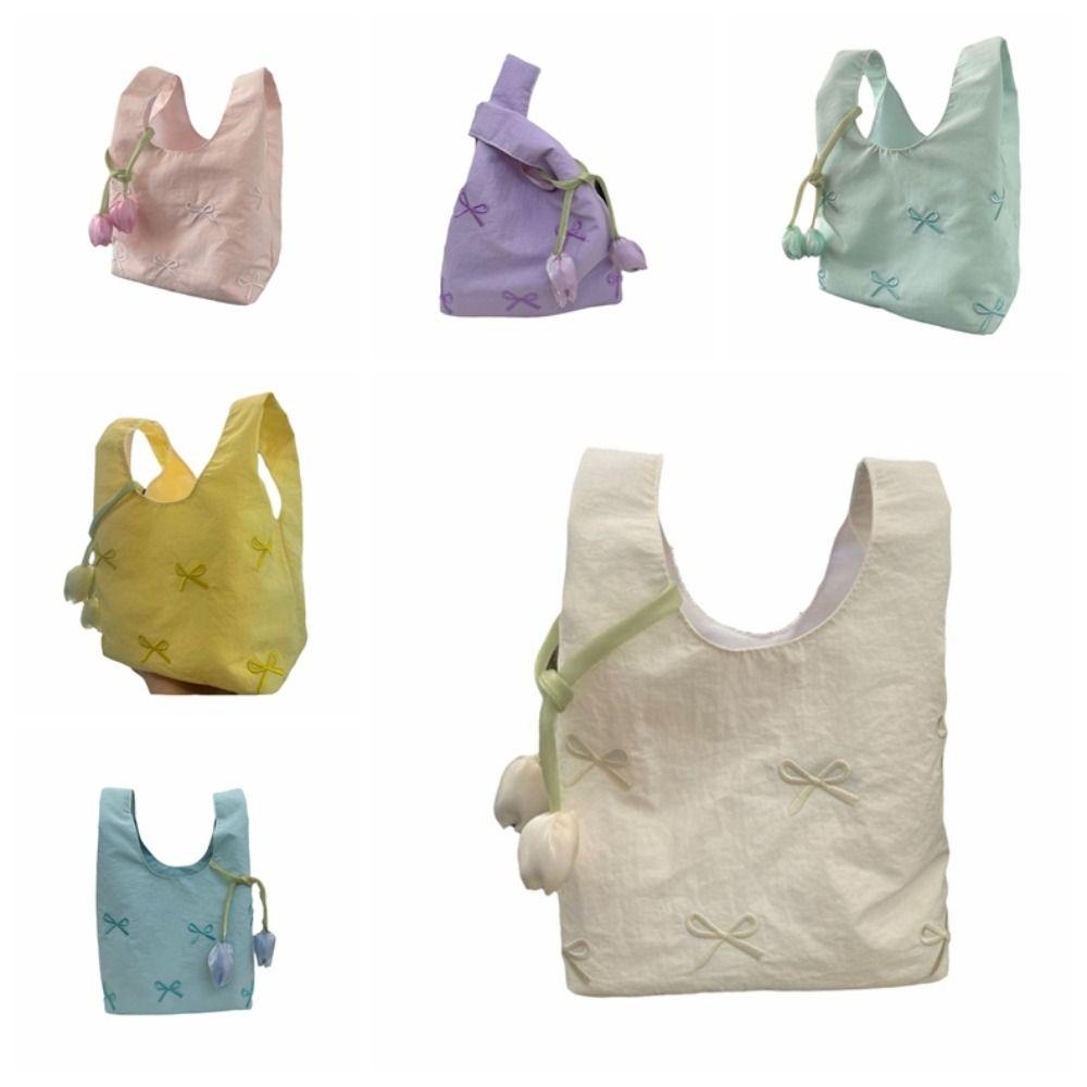 Chinese Style Flower Pendant Wrist Bag Cloth Gift Pouch Temperament Lunch Bag Lady
