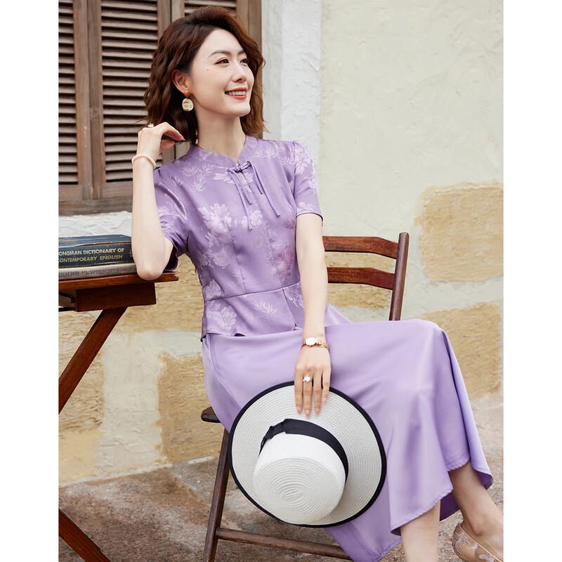 

Платье женское атласное банкетное в новом китайском стиле 4XL