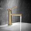 Basin Faucets Brush Gold Bathroom Faucet Single handle Basin Mixer Tap Bath Black Gray Chrome Faucet 304 SUS Sink Water Crane