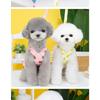 Pet Small Dog Dog Clothing Puppy with Leash Yorkshire Pomeranian Bear Teddy Skirt Spring Summer Thin