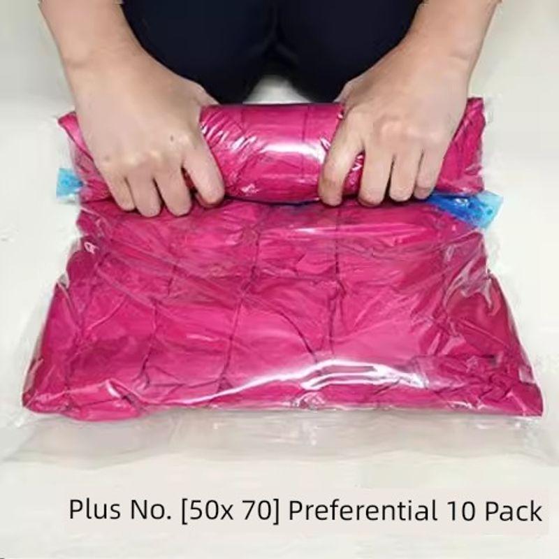 Travel Hand Roll Compression Bag Vacuum Buggy Bag No Pumping Business Trip For Home Luggage Clothing Clothes Storage and Carrying
