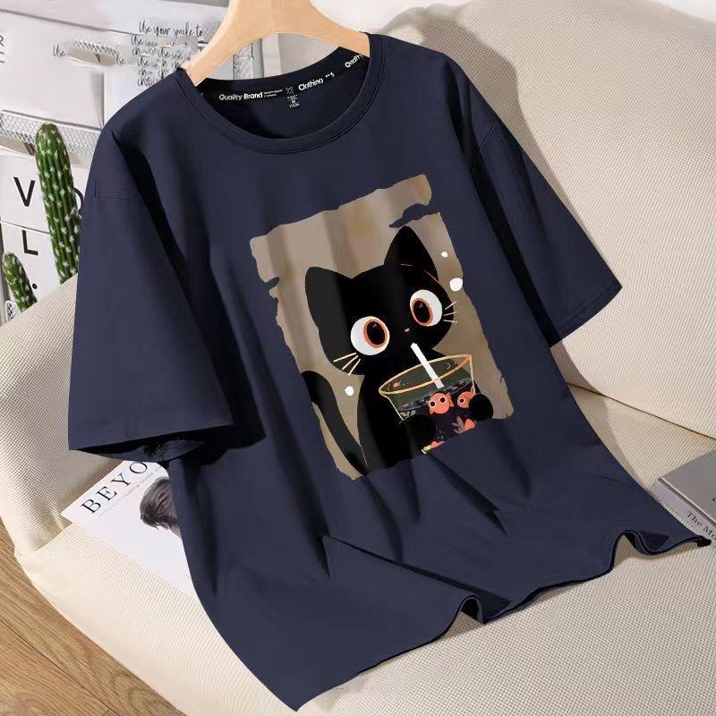 Funny Cartoon Cat 3D Printed Kids Adult T-shirt Summer Women's and Men's Casual Outdoor Girl and Boy Short Sleeve Tees Top Pullover