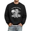 Men's Fashionable Casual Long-sleeved Printed Round Neck Sweatshirt Top