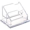 Business Card Holder for Desk,Clear Acrylic Business Cards Display Stand,Horizontal Business Card Holders Display,Name Card Holders for Table-2 Slots