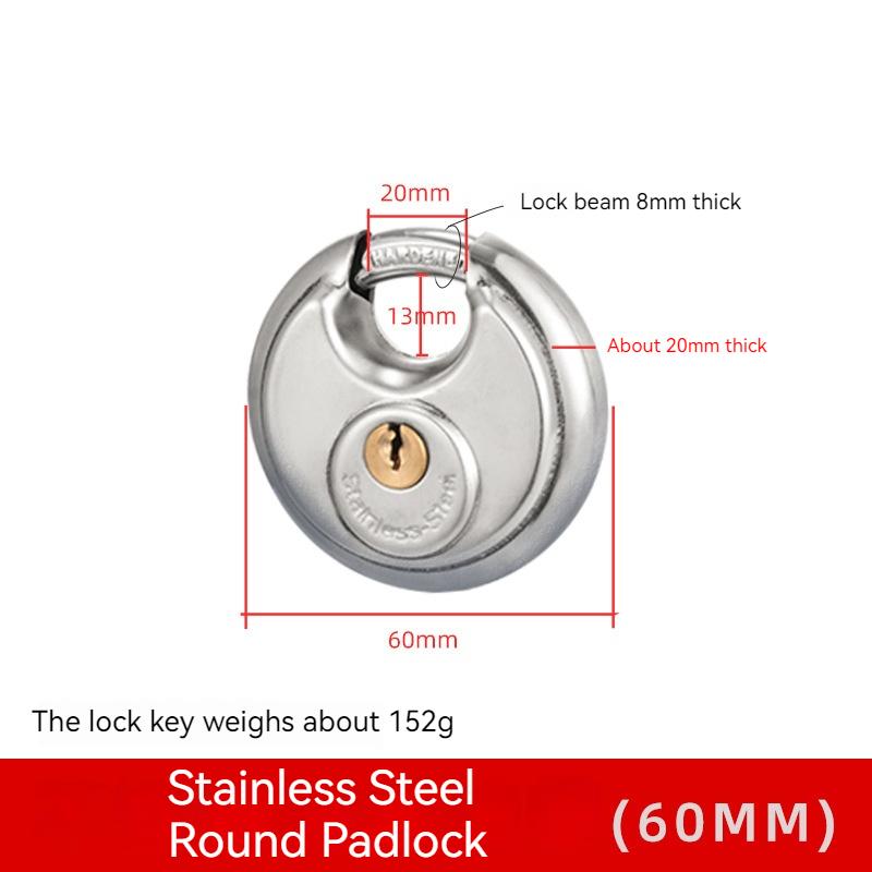

1/2/3 шт 60 мм круглый нержавеющая сталь прочный ключ замок безопасности навесной замок открытый тренажерный зал безопасный дверной замок противоугонные инструменты