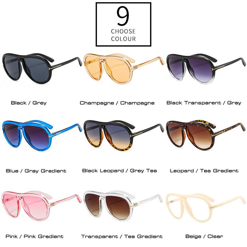 SHAUNA Retro Oversized Pilot Sunglasses Women Fashion Brand Designer Gradient Shades UV400 Men Oval Sun Glasses