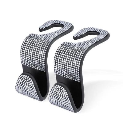 Diamond-Inlaid Hidden Car Seat Hook for Women - Interior Decoration for Front Seats