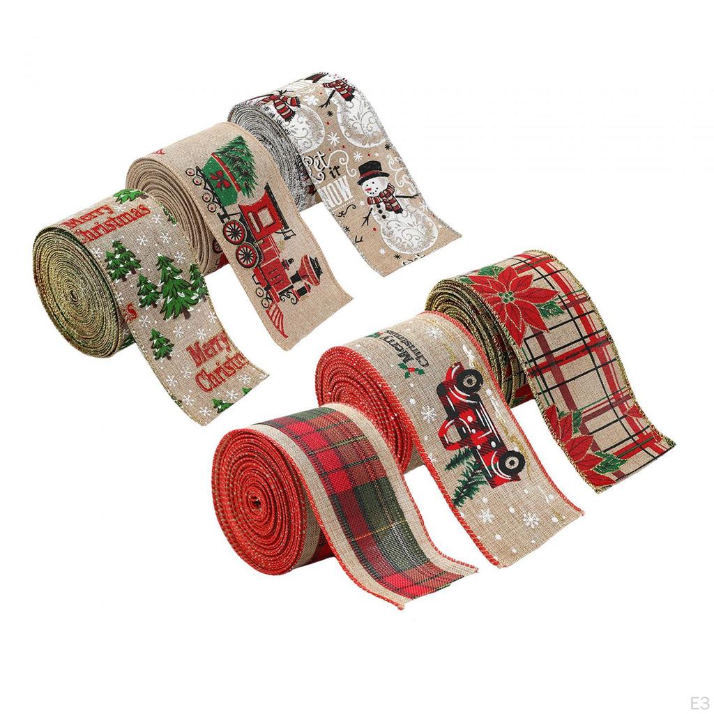 Christmas Ribbon DIY Fashion Present Wrapping Multipurpose Xmas for